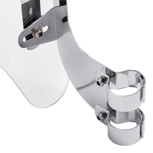 Clear Windscreen Windshield With 39mm Clamps Forks Fit For Harley Sportster Dyna - Picture 9 of 14