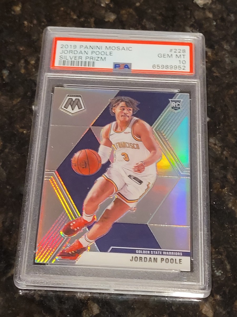 2019 Mosaic Jordan Poole Silver Prizm #228 RC PSA 10 GEM 2019 Mosaic Jordan Poole Silver Prizm #228 RC PSA 10 GEM
