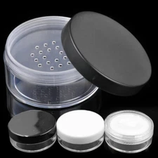 20g/50g Plastic Empty Loose Powder Jar With Sieve Cosmetic Makeup Jar Container