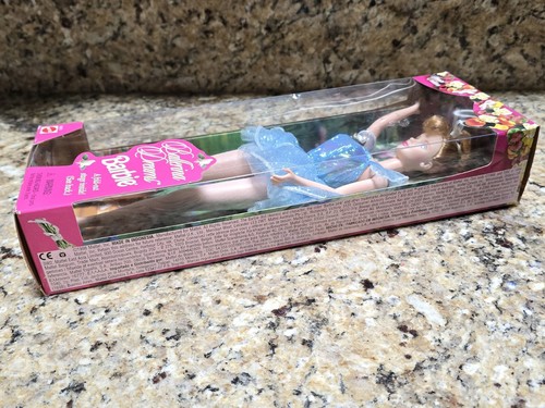 1998 Ballerina Dreams Barbie Doll Blue Dress Mattel #20676 NEW - Picture 7 of 9