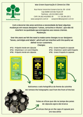 Autorisierter USA Händler - Wachs grün 60% wachsfrei Bienenpropolis 30ml Brasilien  - Bild 3 von 5