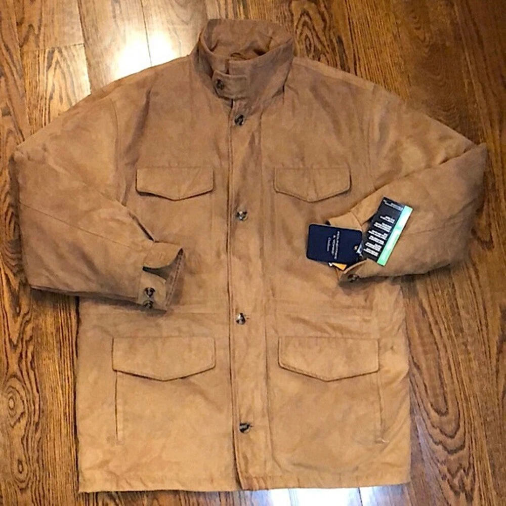 ROUNDTREE & YORKE Men’s Insulated Barn Jacket w Sueded Texture Sz Medium NWT
