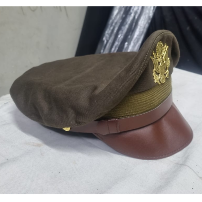 WW2 USAAF Crusher Cap – Army Air Corps Officer Pilot Visor