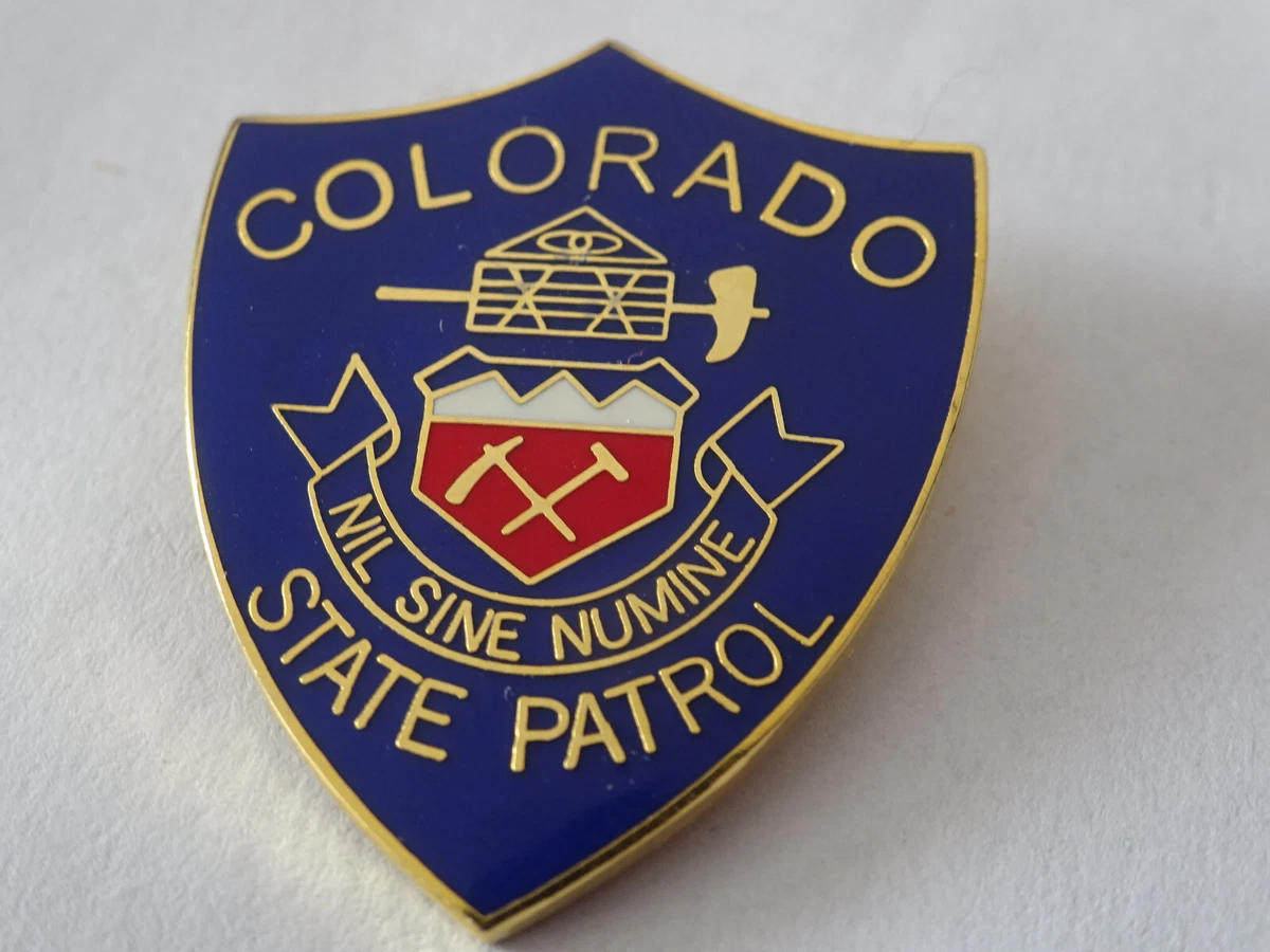 US Pin Badge Abzeichen Crest Sheriff Police Tropper: Colorado State Patrol