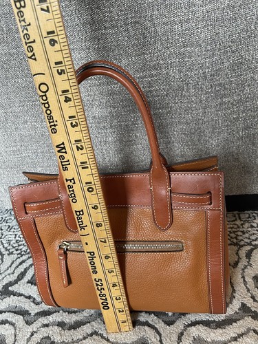 Dooney & Bourke Tote Handbag - Pebble Grain Leather Brown Clean Interior! - Picture 7 of 14