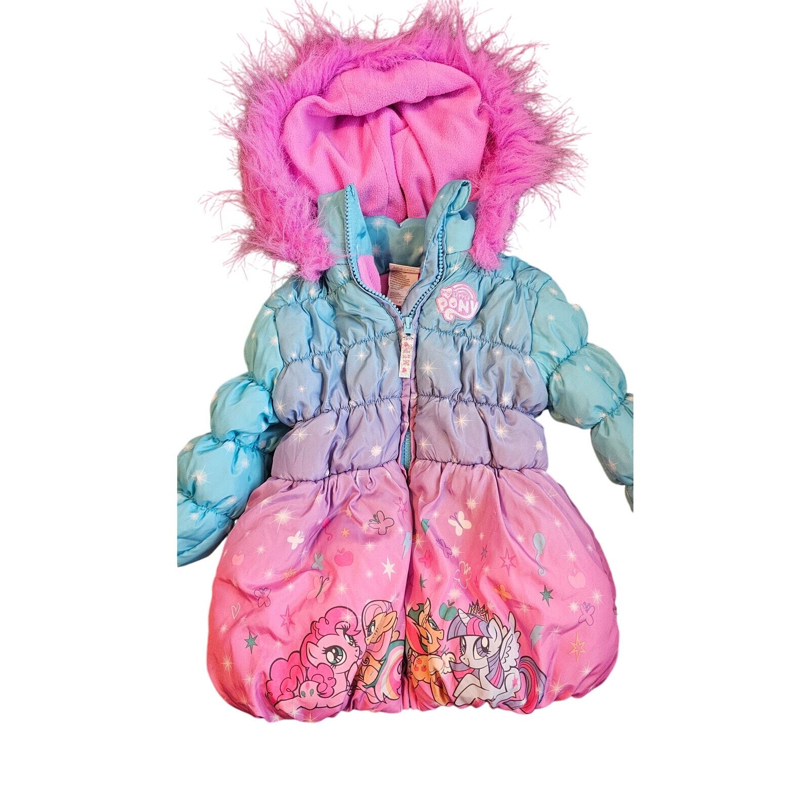 Giubbotto imbottito Ombre blu viola e rosa My Little Pony taglia 4T