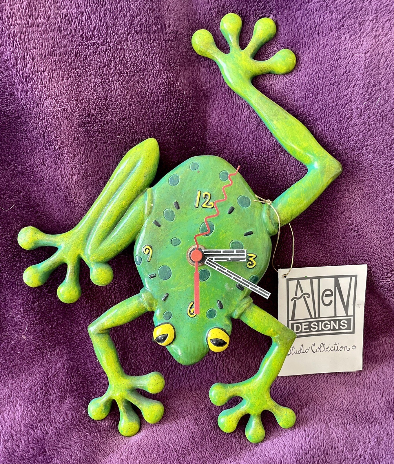 Allen Designs Frog Clock