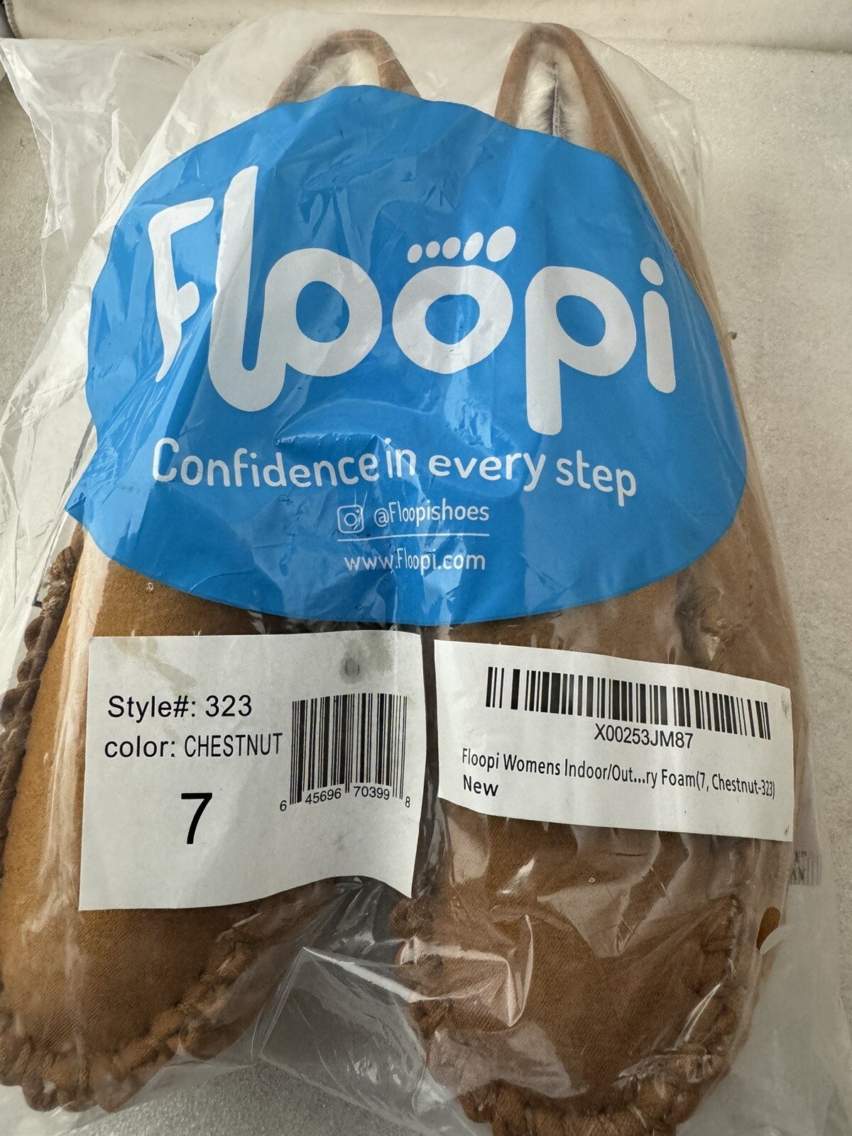 Floopi Size Chart New Floopi Micro Fiber Chestnut Moccasins Slippers Memory Foam Women's ...