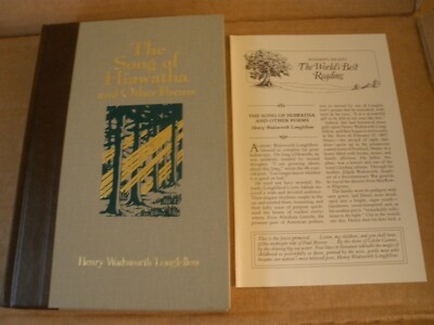 READERS DIGEST WORLDS BEST READING SONG OF HIAWATHA 1989 HC INSERT (B48)