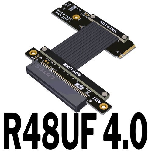 Przedłużacz M.2 DO PCIE X8 PCIE4.0 NVME M KEY 64G/bps Konwerter rozszerzeń - Zdjęcie 7 z 8