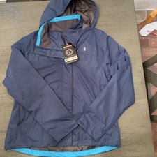 Little Donkey Andy Womens Water Repellent Jacket Blue Size Medium