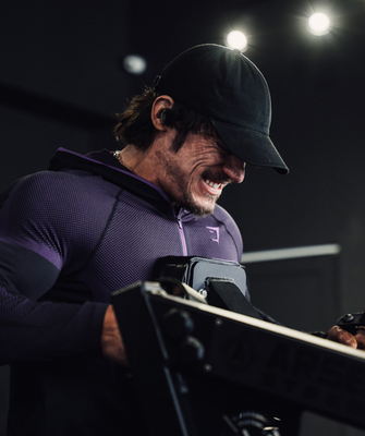 🟣 Gymshark Onyx 5.0 Seamless Hoodie Black/Purple✓ Size LARGE