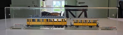 Bemo Bundle RhB ABe 4-4 34 Nostalgietriebwagen + C 114 Nostalgie-Zweiachser