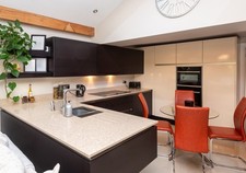 SieMatic Handleless Kitchen, U Shaped with Bar Area, German, Used