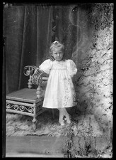 Photo:Unidentified Little Girl Portrait Victorian Era Studio Photo