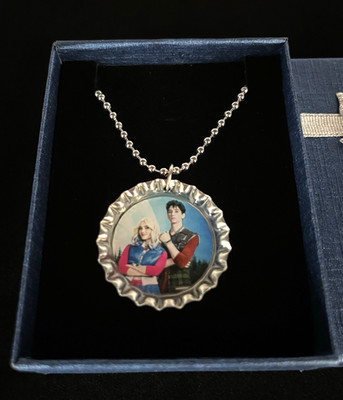 Zombies 4  / Trendy Bottle Cap Necklace / In Gift Box / Gift  / Back To School