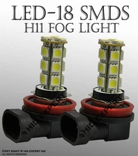 LED H11 18 SMD 5050 Super Hyper White DRL Fog Light Direct Replace Bulbs D894
