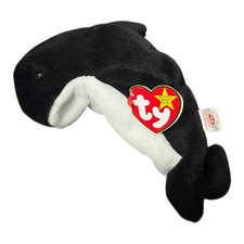 Ty Beanie Babies Waves the Orca Whale Plush Toys - 4084