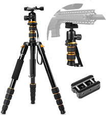 Aluminum Rifle Tripod Shooting Stick Gun Rest Stand Compatible with 20Mm Picatin