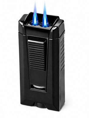Colibri Stealth 3 Triple Jet Butane Torch Lighter Black New Old Stock