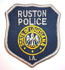 Ruston Louisiana Police Patch - Older Issue - FREE US SHIPPING !
