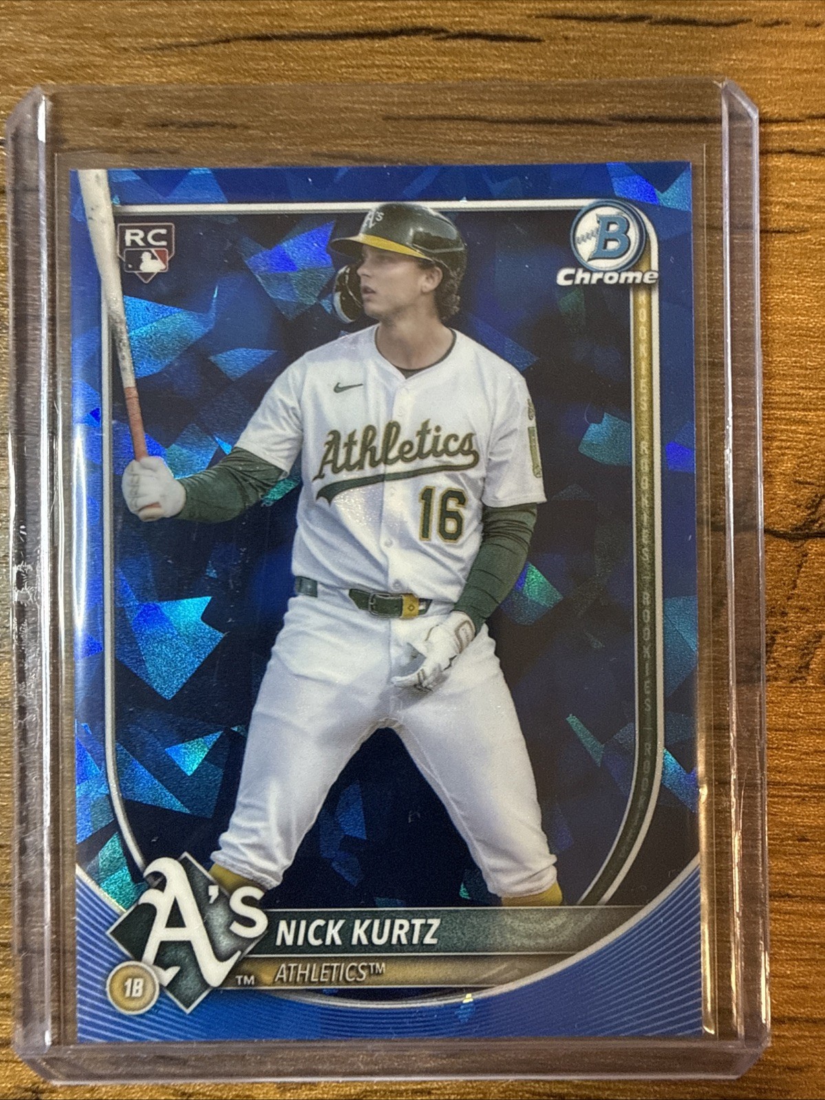 2025 Bowman Chrome Sapphire Nick Kurtz RC #93 Sapphire Edition Rookie Card A’s