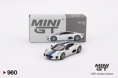 Mini GT 1:64 Jaguar C-X75 Silver Diecast Model Car MGT00960 New
