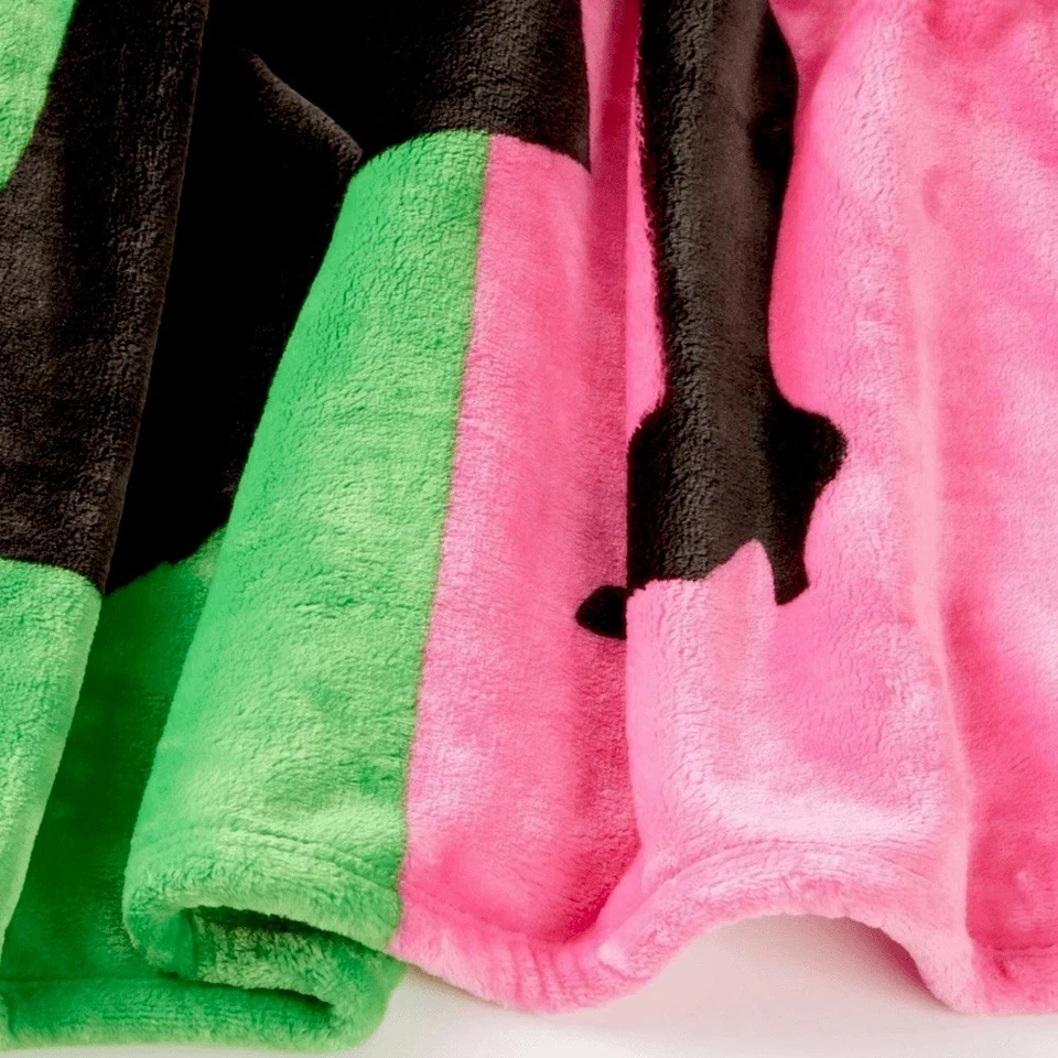 Lanzamiento de piel sintética Wicked 60 x 70 Elphaba Glenda Magic Moment verde rosa negro NUEVO Foto 3 de 4