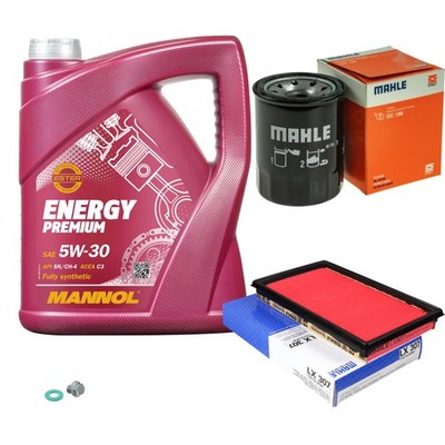 MAHLE Inspektionspaket 5L MANNOL 5W-30 Energy Premium für Nissan Maxima/Maxima