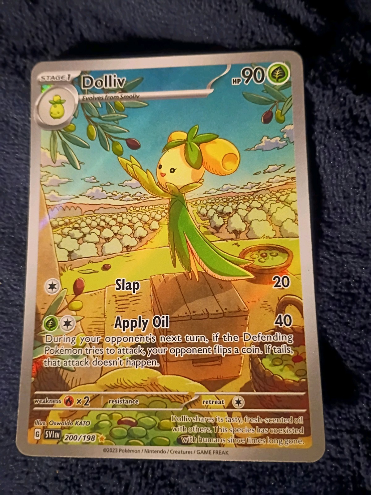 Pokémon TCG Dolliv 200/198 Scarlet Violet Illustration Rare Full Art Mint