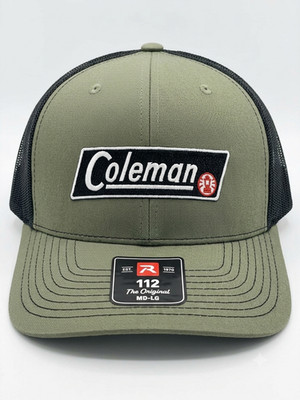 Coleman Richardson 112 Embroidered Black olive Trucker Snapback Hat Cap