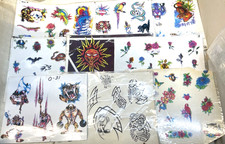American Traditional Tattoo Flash Set of 9, Pre-Owned