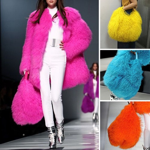 Hand Lamb Design Real Fur Bag Bags Lady Good Shoulder Mongolian Style Handbags