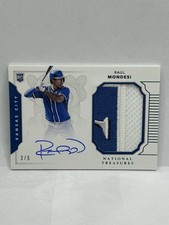 2016 Raul Mondesi National Treasures Rookie Patch Auto /5.    Royals Logo Patch!