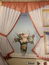 Fertiggardine mit Querbehang, Terrakotta, unbenutzt in OVP