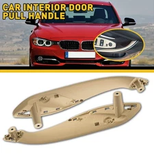 For BMW Beige Front Left Right Car Door Interior Trim Pull Handle Armrest 2x H