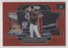 2022 Panini Prizm WWE Red Prizm /299 Dabba-Kato Commander Azeez #89 0c3