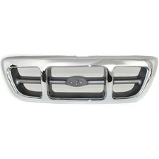 For 1998-2000 New Grille Front Chrome Ford Ranger Shell Fits Gray Insert Plastic