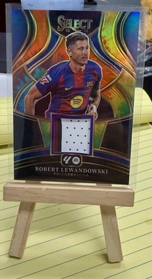 2025-26 Panini Select La Liga Robert Lewandowski Patch Tie-Dye /25