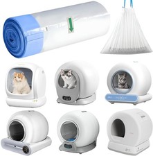 Self Cleaning Cat Litter Box Liners-25 Counts Waste Bags for Automatic Cat Li...