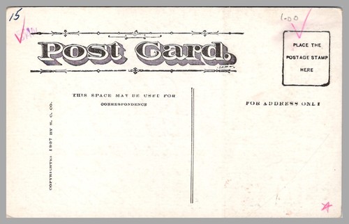 To R. U. A. Masher Rx One Pretty Girl One Moonlight Night 1907 Verse Postcard - Imagen 2 de 2
