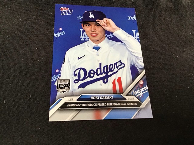 2025 Topps Now International Signing Introduced OS16 Roki Sasaki IN-HAND