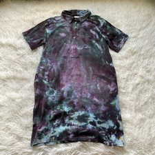 Dyetology Button Down Shirtdress