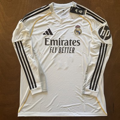 adidas Real Madrid 25/26 Home Jersey VALVERDE #8 Long Sleeve