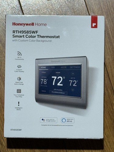RTH9585WF Smart Color Thermostat with Custom Color Background