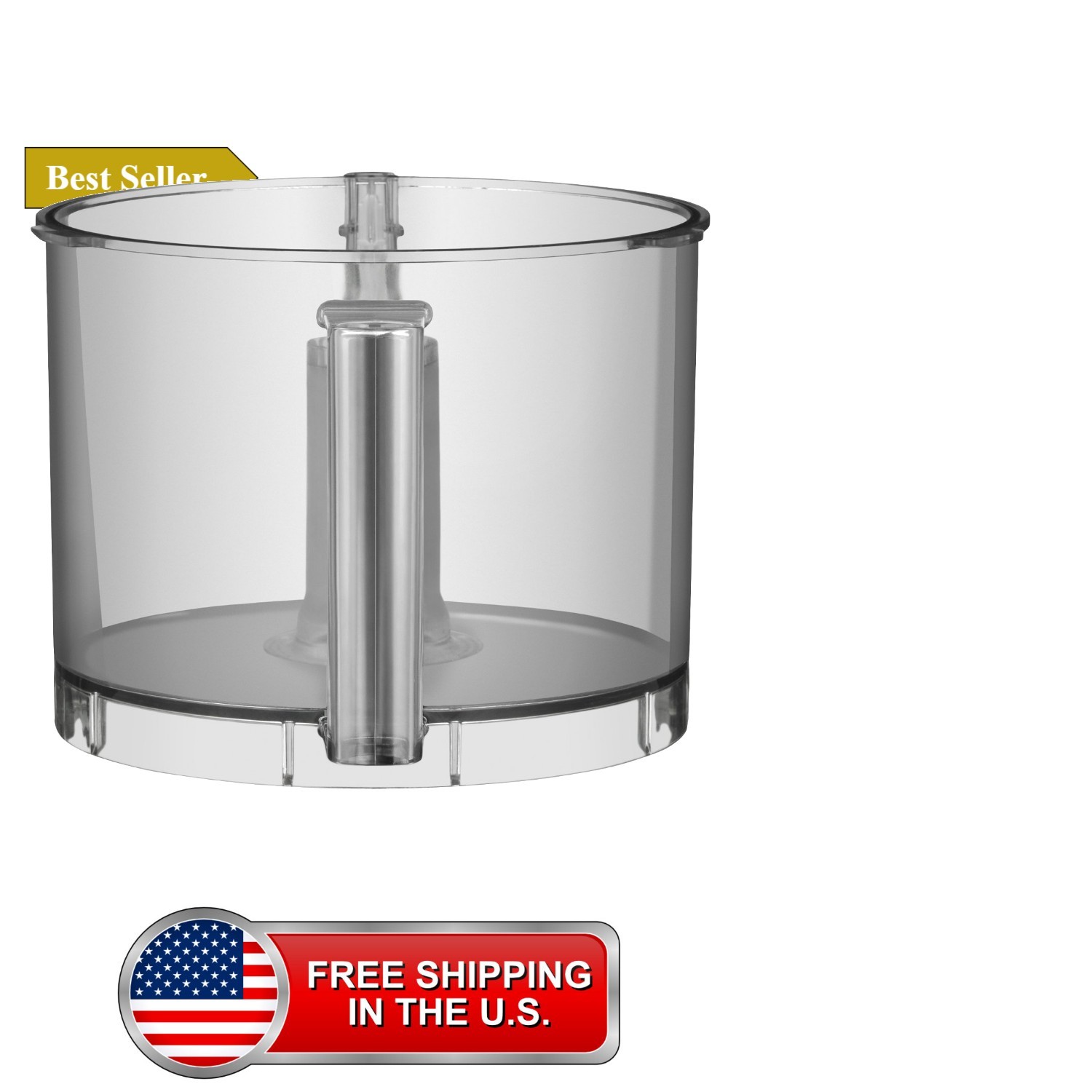 Commercial Food Processor Sealed Batch Bowl, 3-1/2-Quart
