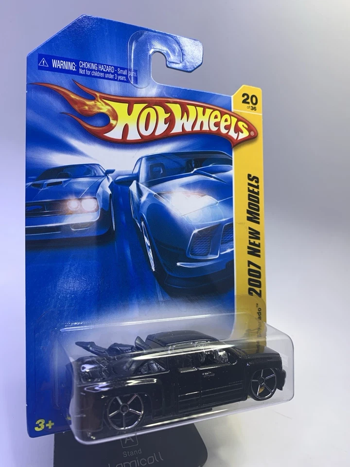 Hot Wheels Black Chevy Silverado Truck~ 2007 New Models 20/36 - Image 3 of 4