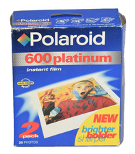 Polaroid 600 Platinum Instant Film 2 Pack 20 Photos Total EXP 10-2000