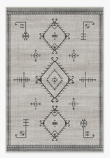 Ruggable Damali Grey Overdye Flatwoven Cover-5x7ft, Cover Only, Machine Washable