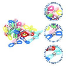 100Pcs Reusable Rubber Eyeglass Chain Connectors Anti-Slip Strap Ends